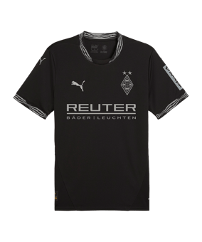 PUMA Borussia Mönchengladbach Trikot 3rd mit Sponsor 2024/2025 Schwarz F08 - schwarz