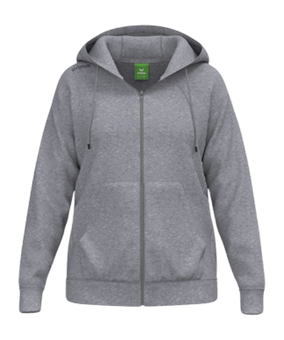 Erima TS Kapuzenjacke Damen Grau | - grau