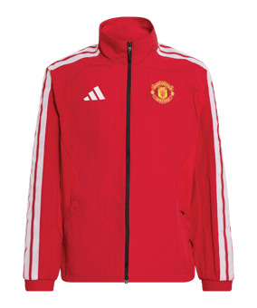 adidas Manchester United Anthem Jacke Kids Rot 
