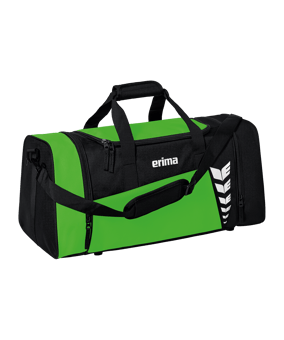 Erima Six Wings Sporttasche Gr. M Grün Schwarz - gruen