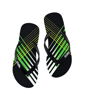 Erima Beach-Slipper Schwarz Grün - schwarz