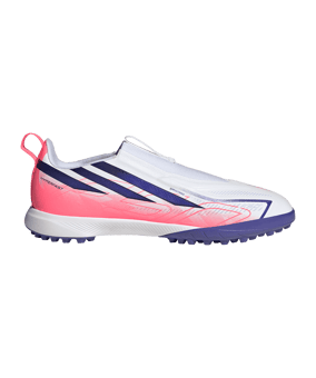 adidas F50 Hyperfast League Laceless TF Kinder Weiß - weiss