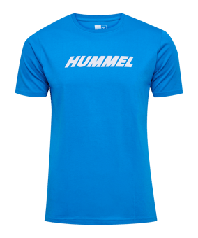 Hummel Elemental Logo Cotton T-Shirt Blau F7335 - blau