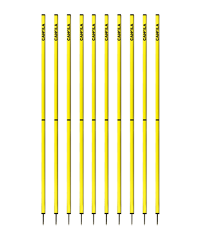 Cawila ACADEMY Slalomstangen 10er Set (33mmx170cm) Gelb - gelb