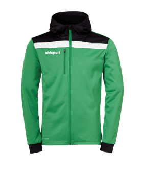 uhlsport Offense 23 Kapuzenjacke Grün Schwarz F06 - gruen