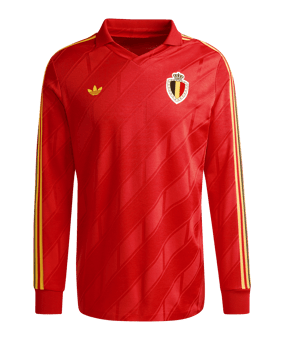 adidas RBFA Belgien 86 Trikot Home Rot - rot