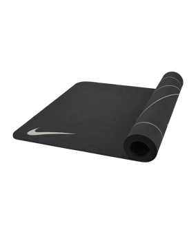 Nike Reversible Yoga Matte 4mm Grau F012 - grau