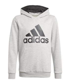 adidas Essentials Hoody Kids Grau Schwarz 