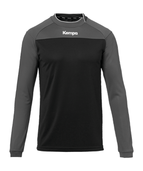 Kempa Prime Shirt langarm Schwarz Grau F01 - schwarz