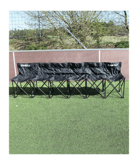 Cawila ACADEMY Spielerbank 6-Sitze Schwarz - schwarz