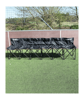Cawila ACADEMY Spielerbank 6-Sitze Schwarz - schwarz