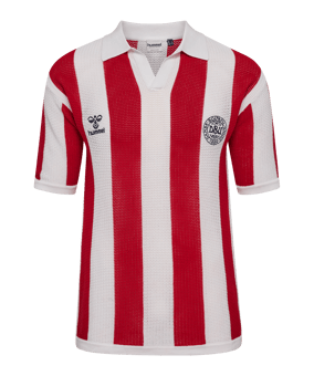 hummel DBU Dänemark Fan Knit Hemd 2026 Weiß F9160 - weiss