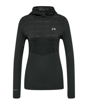 Newline Cambridge Seamless Hoody Damen F2001 - schwarz