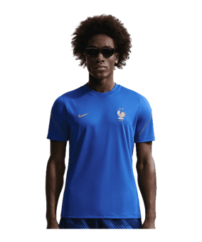 Nike FFF Frankreich Trainingsshirt Blau F480 - blau