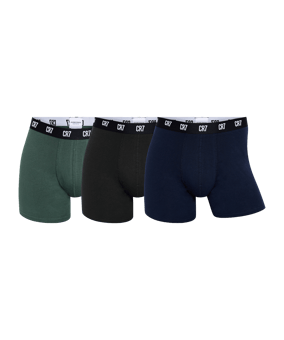 CR7 Boxer Brief Longleg 3er Pack Boxershort Schwarz - schwarz