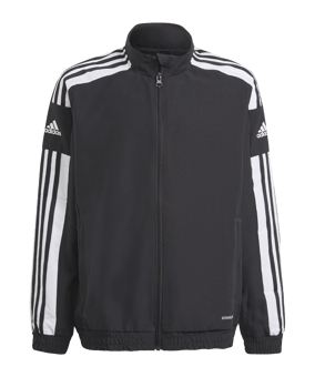 adidas Squadra 21 Präsentationsjacke Kids Schwarz Weiss - schwarz