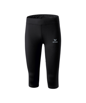 Erima Performance Laufhose 3/4 Damen Schwarz - schwarz