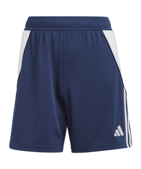 adidas Tiro 24 Short Damen Blau Weiss - blau