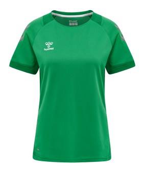 Hummel hmlLEAD Trainingsshirt Damen Grün F6235 - gruen