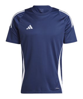 adidas Tiro 24 Trikot Dunkelblau Weiss - blau