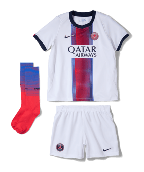 Nike Paris Saint-Germain Trikot Set Away 2026/2027 Kids Weiß F101 - weiss