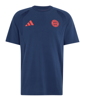 adidas FC Bayern München Tiro Travel T-Shirt Blau - blau