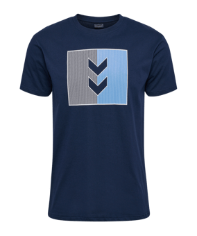 Hummel hmlACTIVE Stripe T-Shirt Blau F7459 - blau