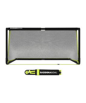 BAZOOKAGOAL PVC Teleskoptor | 180x90cm | Tor |  Schwarz - schwarz