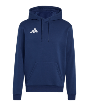 adidas Entrada 26 Hoody Dunkelblau - weiss