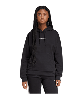 adidas Essentials Linear Hoody Damen Schwarz - schwarz
