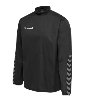 Hummel Authentic Windbreaker Schwarz Grau F2114 - schwarz