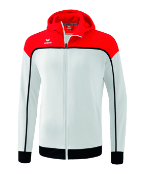 Erima Change by Kapuzenjacke Weiss Rot | - weiss