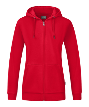 Jako Organic Kapuzenjacke Damen Rot F100 - rot
