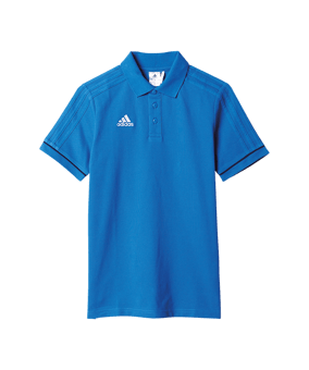 adidas Tiro 17 Poloshirt Kids Blau Weiss - blau