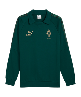 PUMA Borussia Mönchengladbach King Drill Top Sweatshirt Grün F18 - gruen