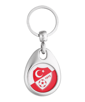 TFF Türkei Schlüsselanhänger EM 2024 Silber - silber