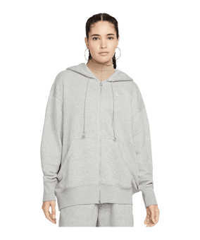 Nike Phoenix Fleece Oversized Jacke Damen Grau F063 - grau