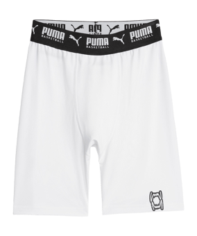 PUMA Hoops Team Short Tight Weiss F02 