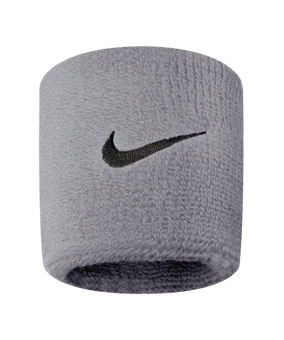 Nike Swoosh Wristbands Running Grau Schwarz F051 - grau
