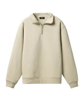 Burocs Essential Mock Neck Kapuzenjacke Beige - beige