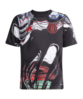 adidas Manchester United Prematch T-Shirt 2025/2026 Kids Schwarz - schwarz