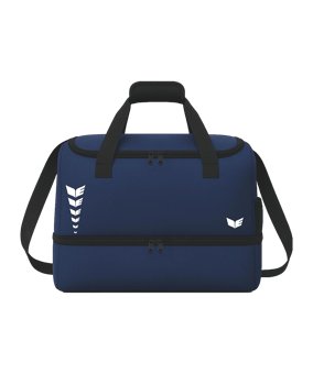 Erima INTRO LINE L with bottom case Tasche Dunkelblau F7232622l - weiss