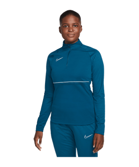 Nike Dri-FIT Academy HalfZip Sweatshirt Damen F460 - blau