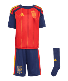 adidas Spanien Mini Trikot Set Home WM 2026 Kids |  Rot - rot