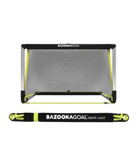 Bazookagoal ALUMINIUM Teleskoptor | 120x75 cm |  Schwarz Gelb - schwarz