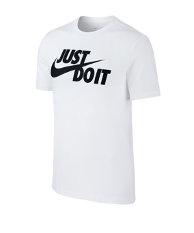 Nike Just Do It Swoosh T-Shirt Weiss F100 - weiss