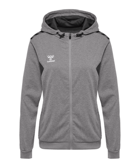 Hummel AUTHENTIC PL Kapuzenjacke Damen Grau F2006 - grau