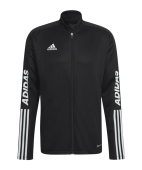 adidas Tiro Wording TK Trainingsjacke Schwarz - schwarz
