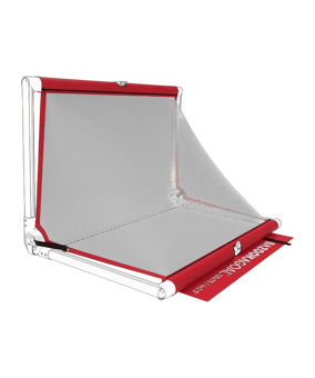 BAZOOKAGOAL SPARE-NET | 120x75cm | Rot Weiß | - rot