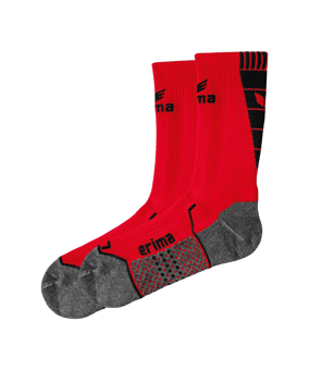 Erima Short Socks Trainingssocken Rot Schwarz - rot